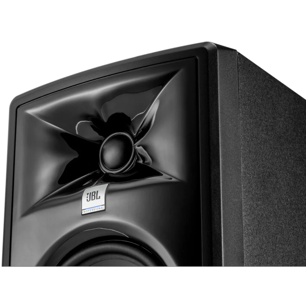 JBL Monitor de estudio 305P MkII 82 W noir, vue de face: tweeter en X, woofer et logo JBL Professional visibles - Ítem3