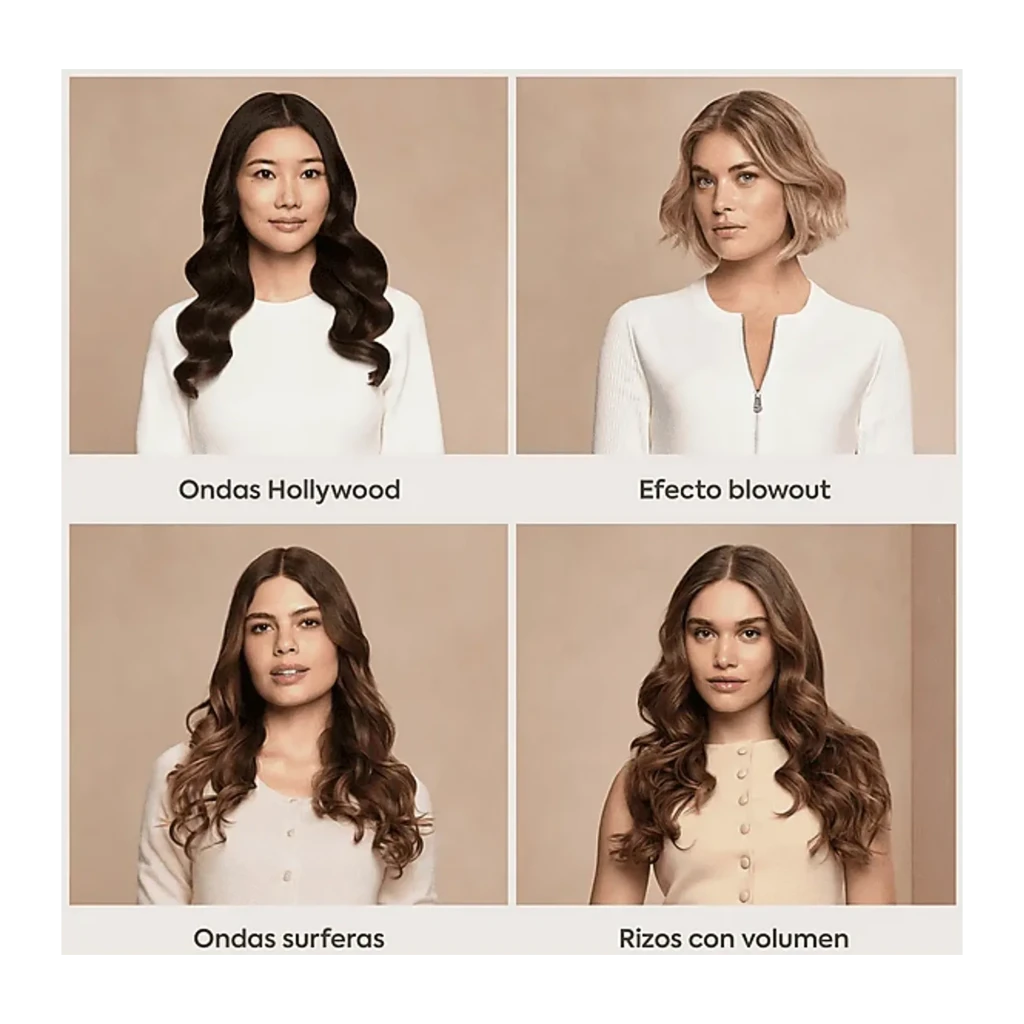 BaByliss Modelador Style Secret C6688E Prateado Cinza preto, vista lateral: câmara transparente, cabo com botões e grelha de - Item5