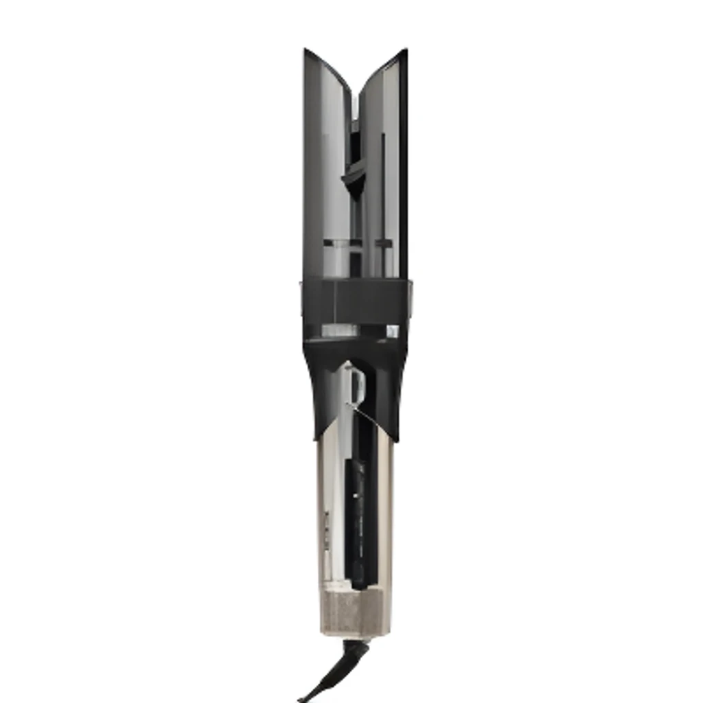 BaByliss Modelador Style Secret C6688E Prateado Cinza preto, vista lateral: câmara transparente, cabo com botões e grelha de - Item3