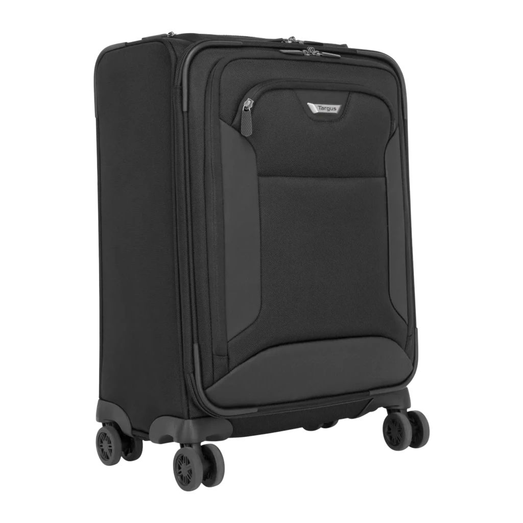Targus Maleta rodas CUCT04R 16 polegadas preto, vista frontal: puxador telescópico estendido, bolso frontal e 4 rodas - Item3