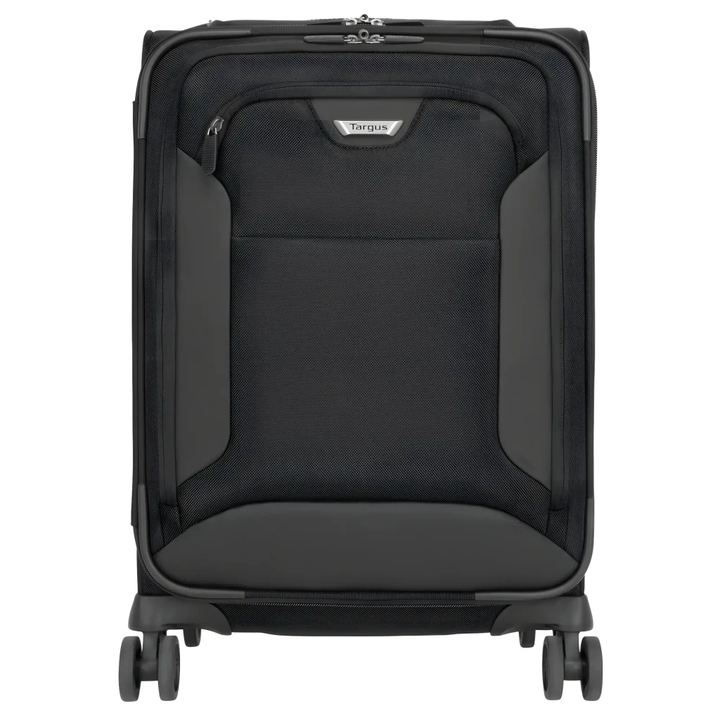 Targus Maleta rodas CUCT04R 16 polegadas preto, vista frontal: puxador telescópico estendido, bolso frontal e 4 rodas - Item2