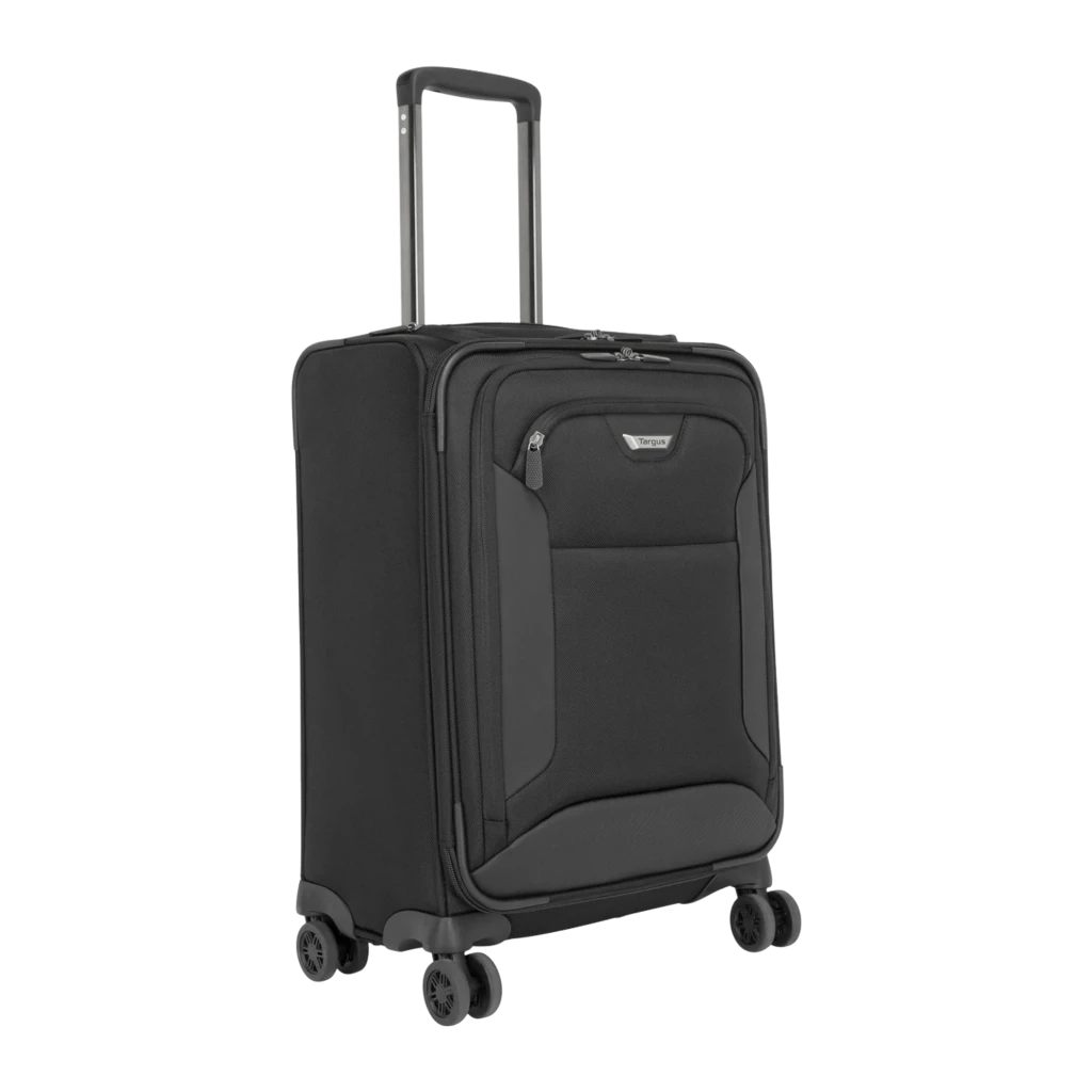 Targus Maleta rodas CUCT04R 16 polegadas preto, vista frontal: puxador telescópico estendido, bolso frontal e 4 rodas - Item1