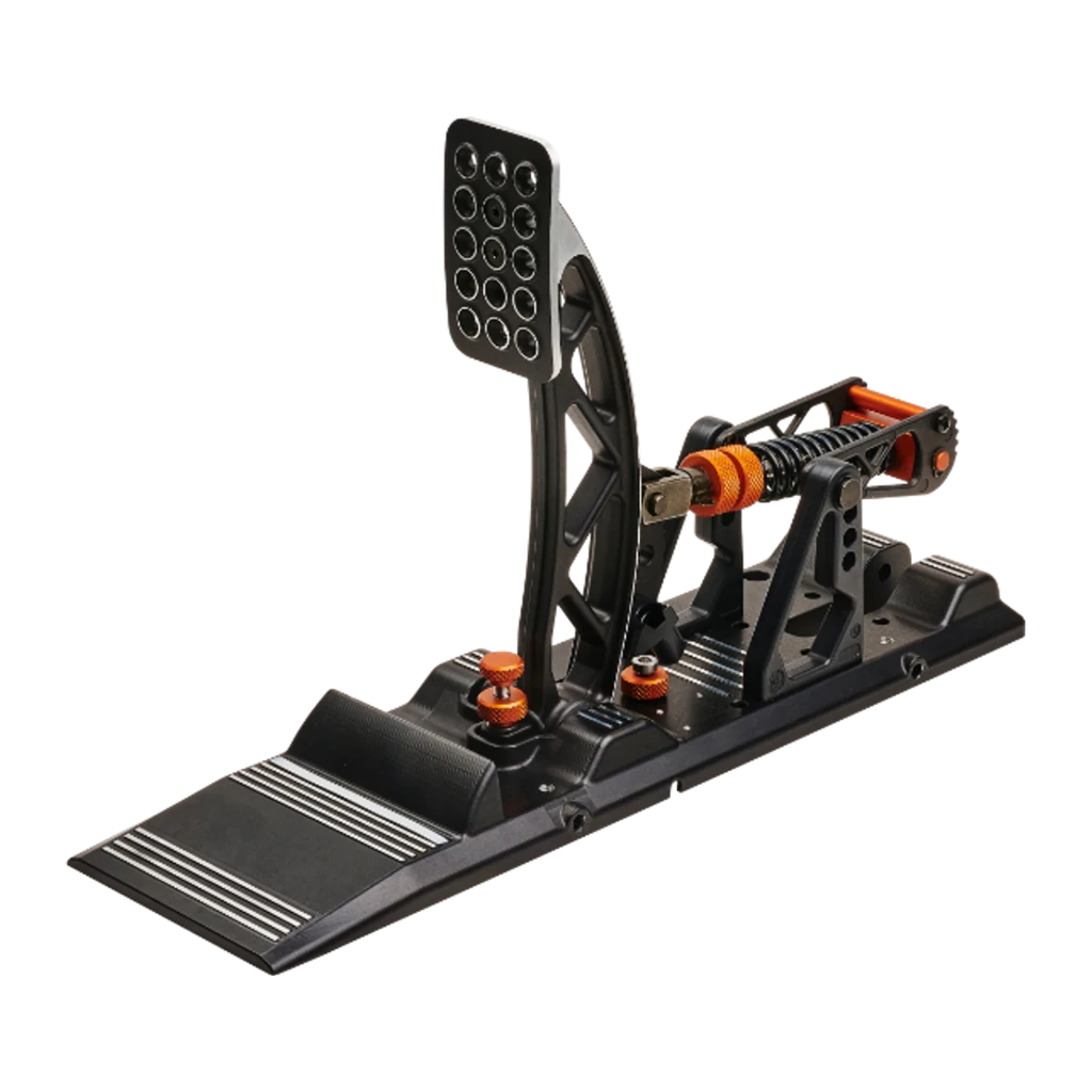 Asetek Mola de Pedal Acelerador SimSports preta, vista frontal: mola helicoidal metálica preta sobre fundo escuro - Item2