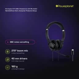 Kensington Hi-Fi USB-C Headphones with Mic Kablet Høretelefoner Sort, Computer Products Group negro - características