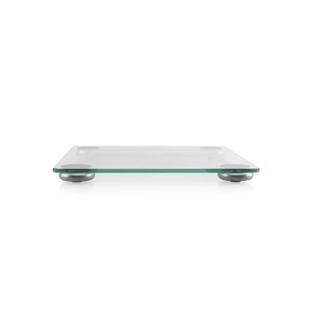 Tristar Pèse-personne WG-2421 Argent Transparent, vue de dessus: plateau en verre, écran LCD affichant 73.2 et pieds - Ítem2