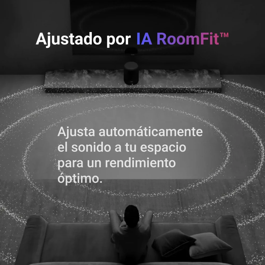 Wiim Sound Lite Negro, vista frontal: forma cilíndrica con rejilla textil negra y logo WiiM centrado - Ítem4