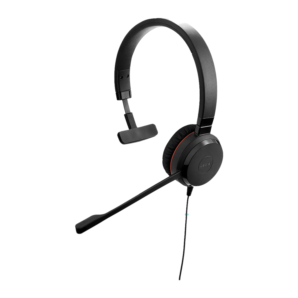 Jabra Evolve 30 II Monoaural Negro, vista lateral derecha: auricular con micrófono boom y banda ajustable - Ítem2