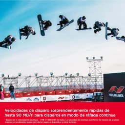 SanDisk Extreme PRO SDXC UHS-I 128GB noir, usage: séquence de snowboarder en rafale continue à 90 Mo/s