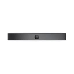 LG Barra de Sonido S70TY Negro, vista frontal: diseño ultradelgado con botón central y rejilla integrada