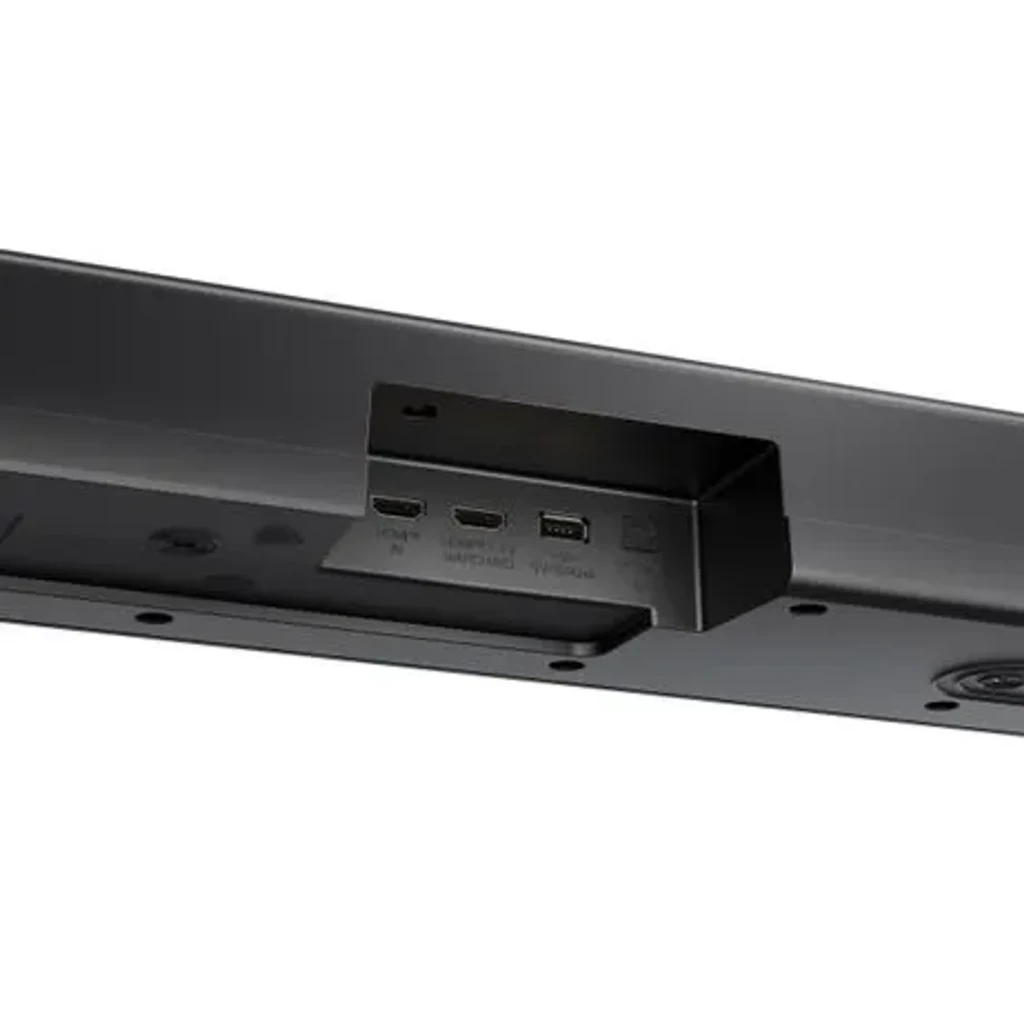 LG Barre de Son S70TY Noir, vue de face: barre et caisson de basses noir sans fil avec badge garantie 5 ans - Ítem2