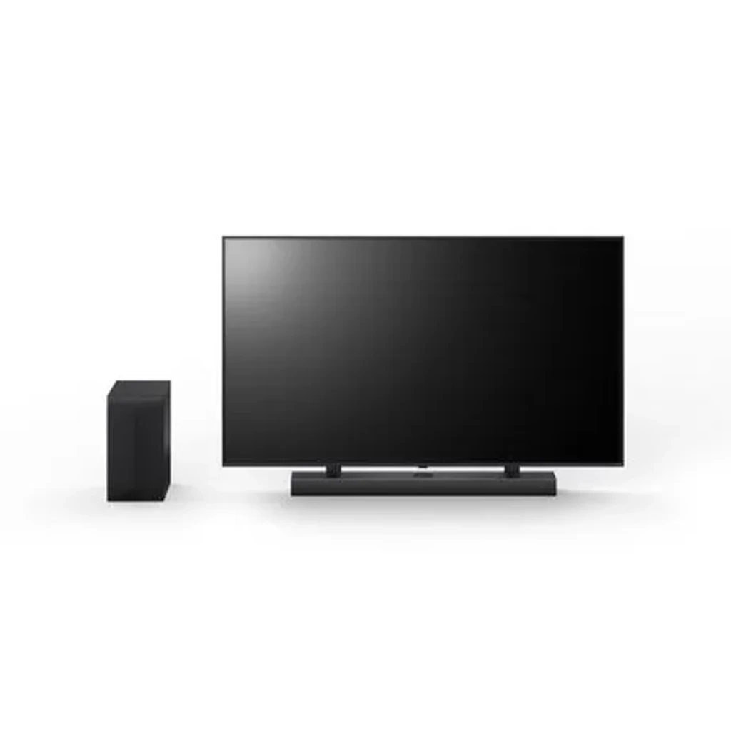 LG Barre de Son S70TY Noir, vue de face: barre et caisson de basses noir sans fil avec badge garantie 5 ans - Ítem3