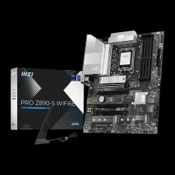 MSI PRO Z890-S WIFI6E Negro Plateado, kit completo: placa base ATX junto a caja de producto y antena WiFi incluida