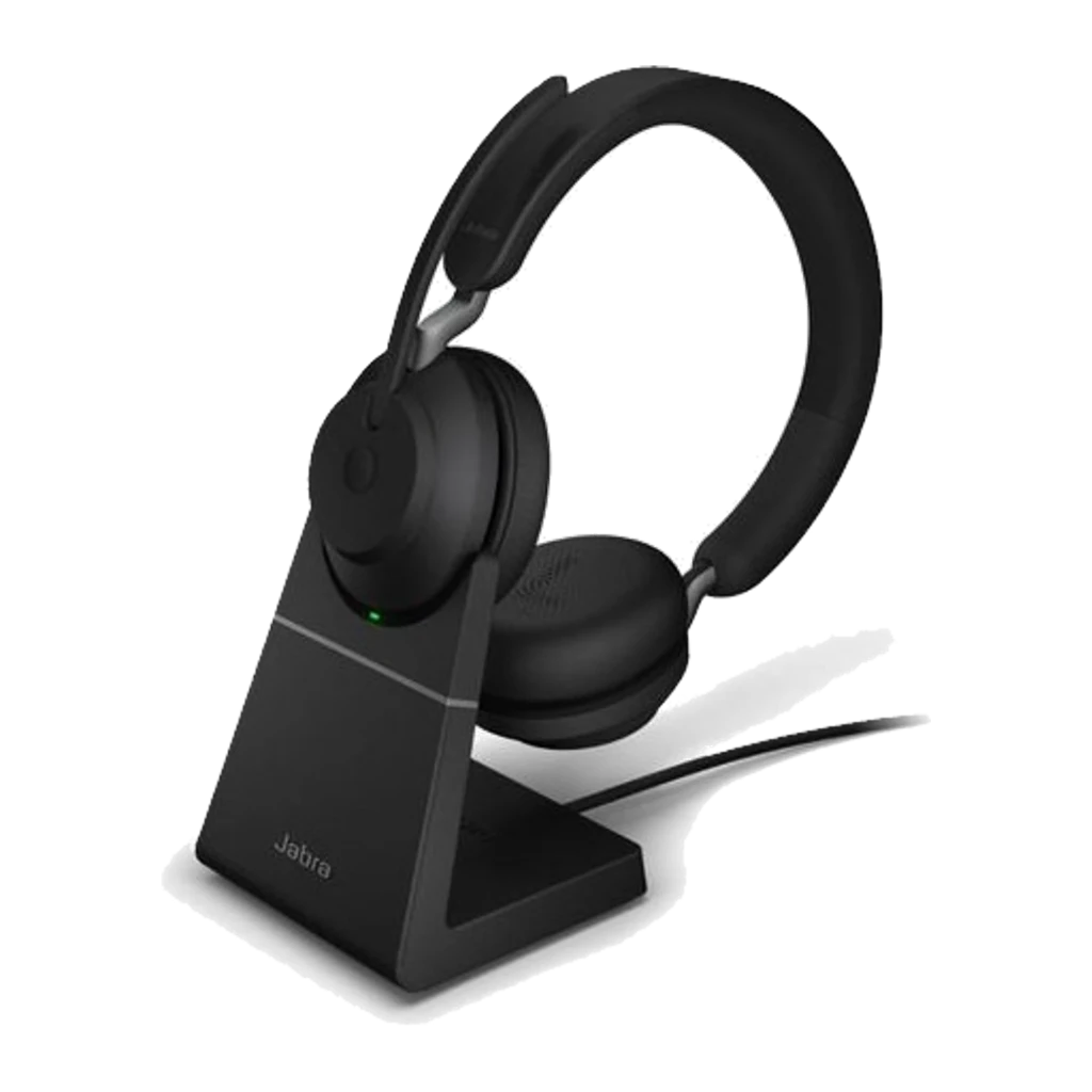 Jabra Evolve2 55 MS Stereo negro con base, kit: auriculares montados en estación de carga - Ítem3