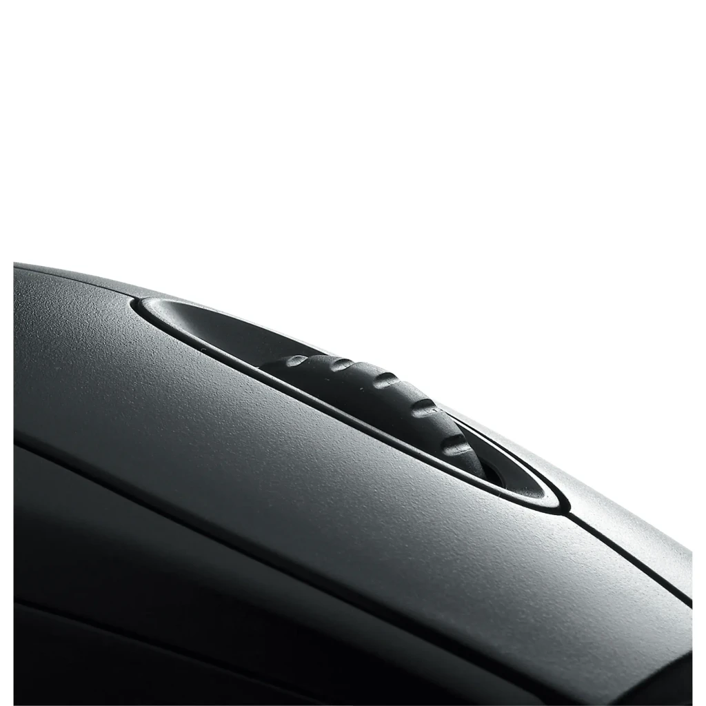 Cherry Rato M-5450 Óptico Preto, vista superior: roda de scroll central, dois botões e cabo USB visível - Item3