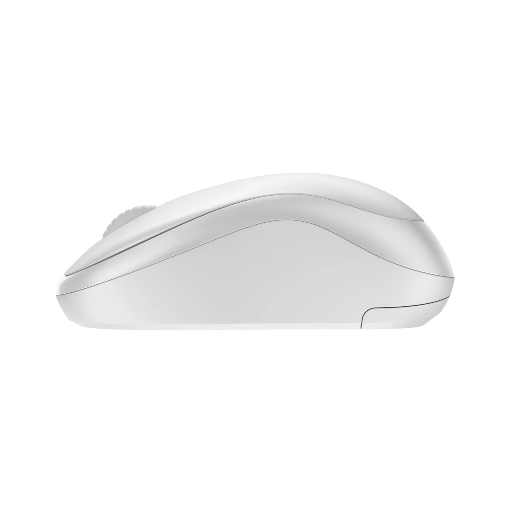 Logitech Ratón M240 Silent Bluetooth Blanco, vista superior: rueda de scroll gris y logo logi visibles - Ítem3