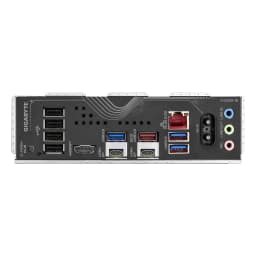 Gigabyte X870 EAGLE WIFI7 preto, painel traseiro: portas USB, HDMI, DisplayPort, Ethernet 2.5G, Wi-Fi e áudio