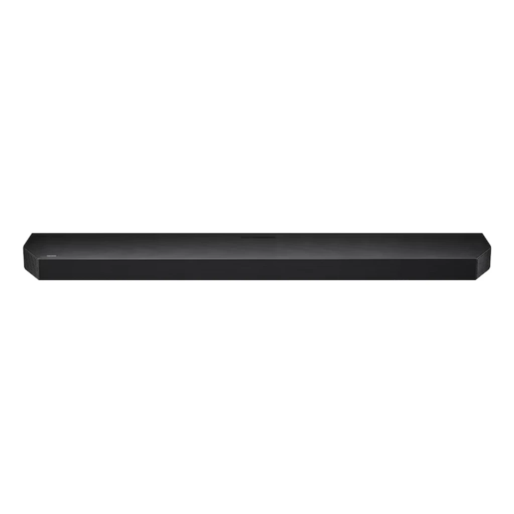 Samsung Barre de son HW-Q800F Noir, vue de face: barre allongée et caisson de basses sans fil noir à côté - Ítem6