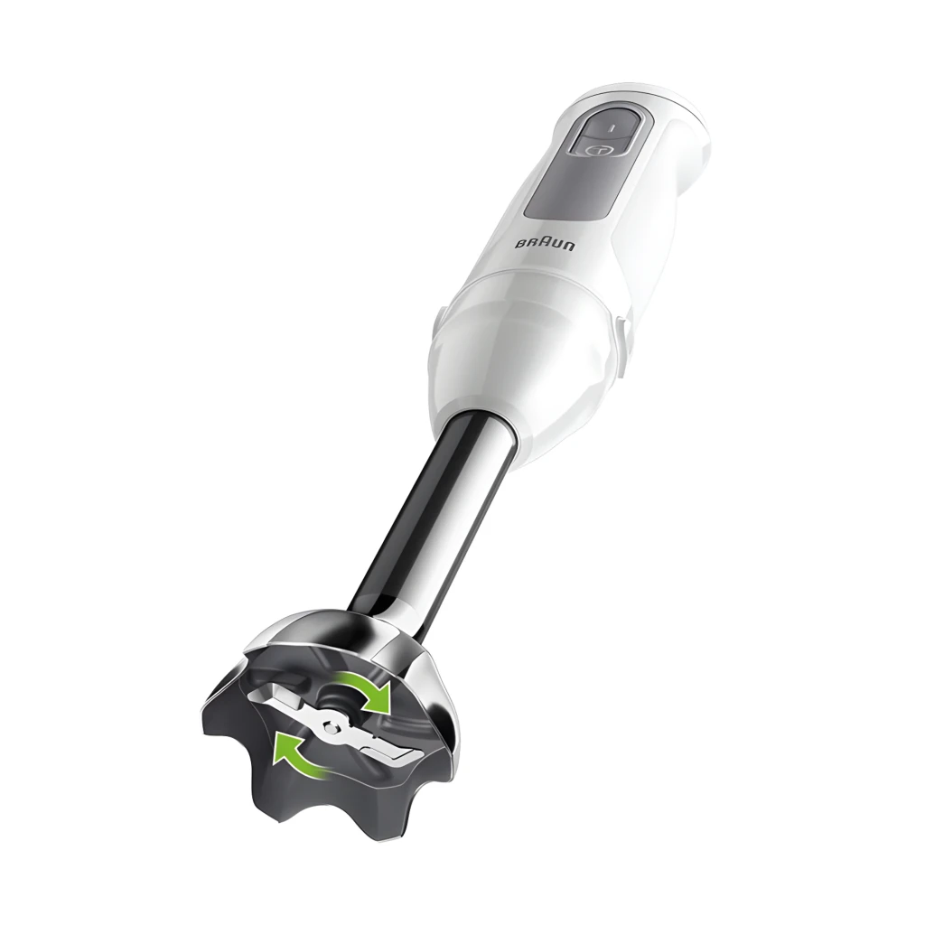 Braun Minipimer MultiQuick 5 MQ 50001 M Blanco, vista frontal: batidora de mano con vaso medidor graduado incluido - Ítem2