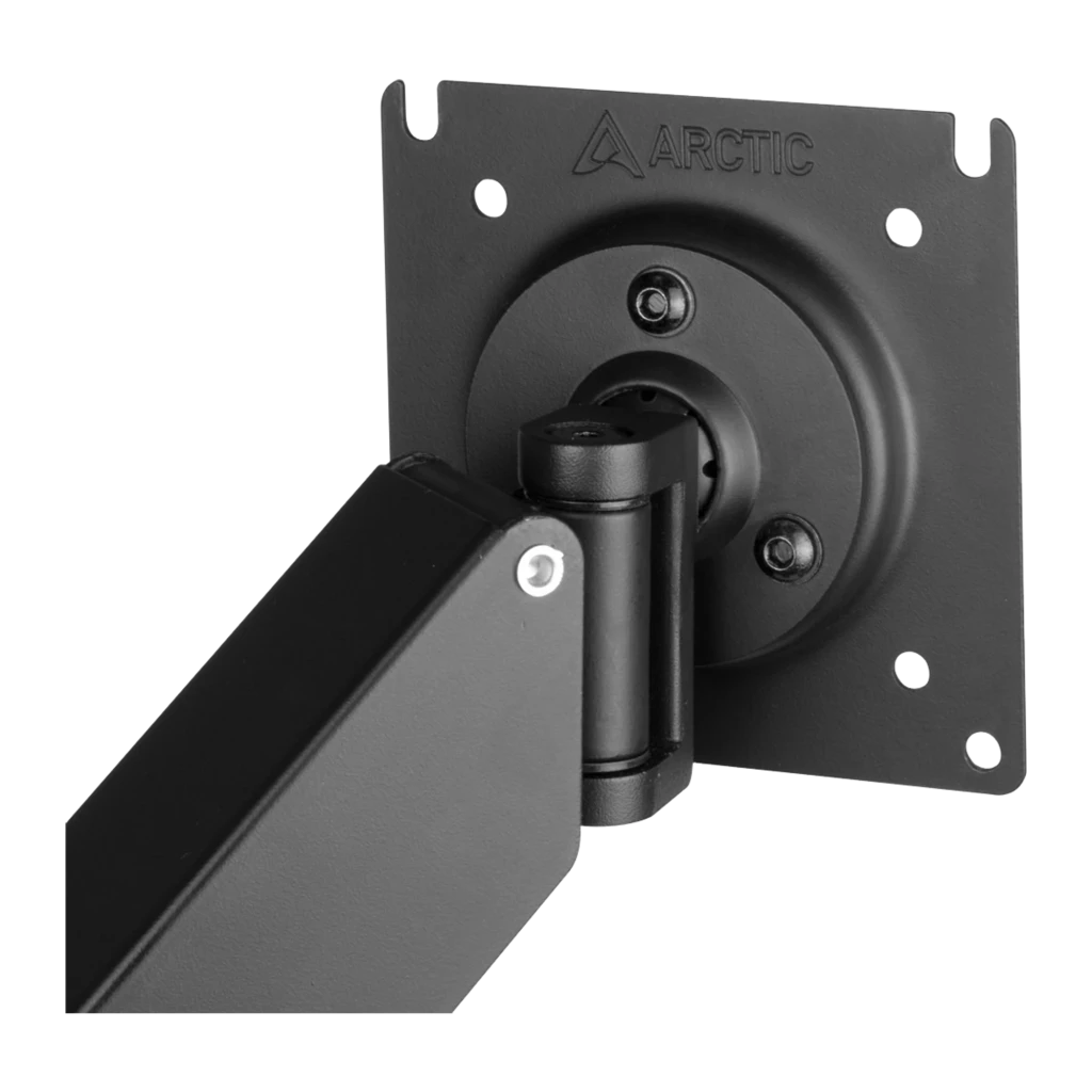 Arctic X1-3D Suporte braço articulado monitor Preto, vista frontal: braço completo com placa VESA, articulação e grampo de - Item3