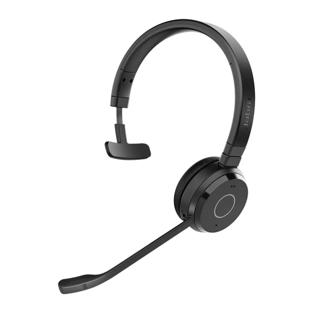 Jabra Evolve 65 TE Mono negro, kit con base: auricular sobre estación de carga con cable conectado - Ítem1