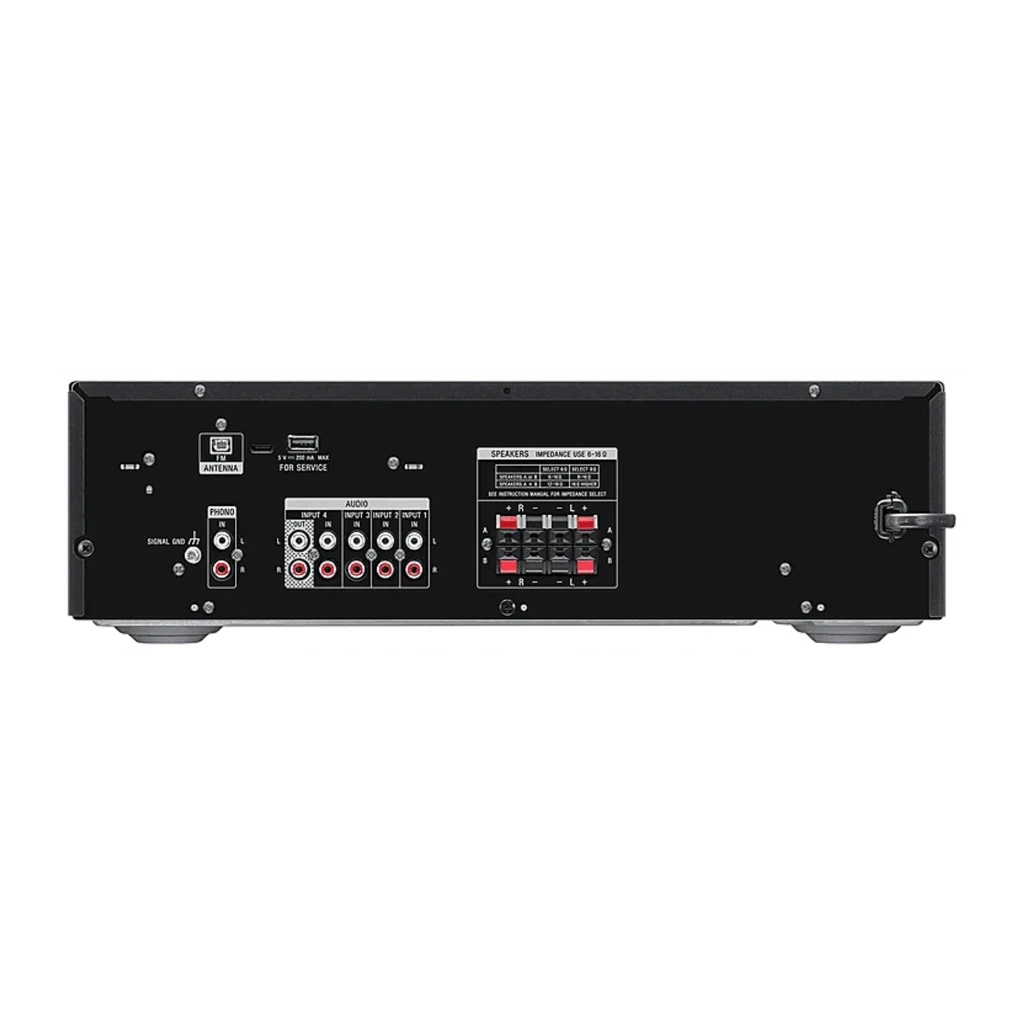 Sony Amplificateur AV STR-DH190 200W noir, vue avant: panneau brossé avec affichage PHONO, sélecteur d'entrée et bouton de - Ítem2