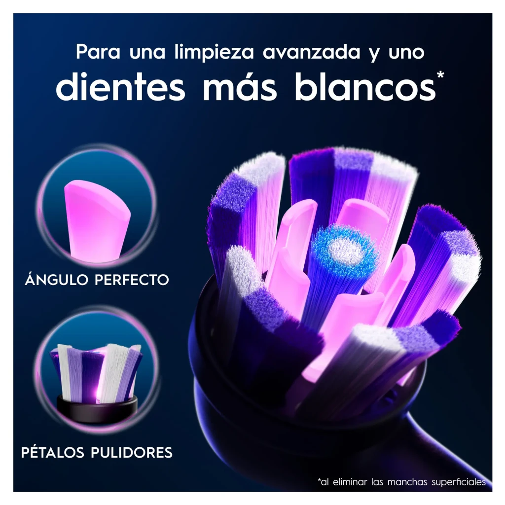 Oral-B Recambio Precision Clean EB20RX-4 4 unidades Blanco, pack: caja azul junto a 4 cabezales blancos con cerdas verdes - Ítem4