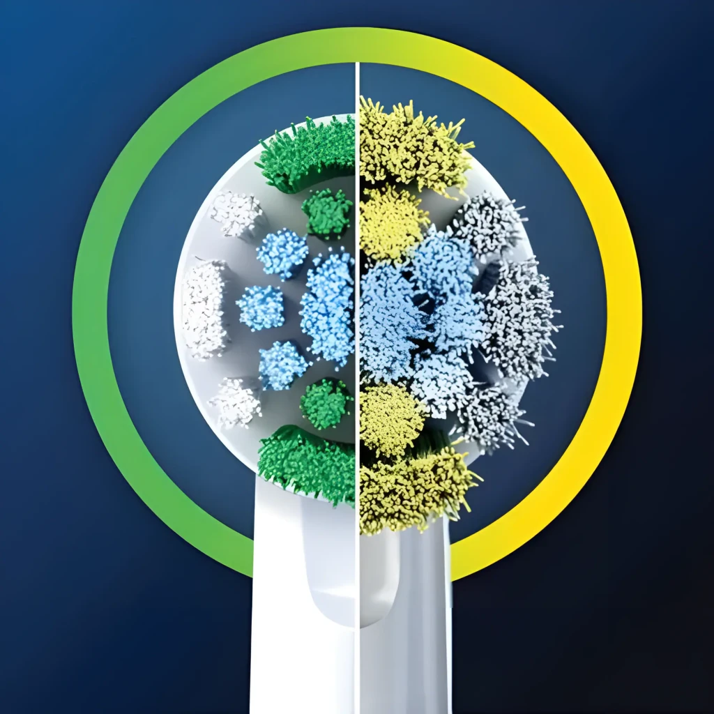 Oral-B Recambio Precision Clean EB20RX-4 4 unidades Blanco, pack: caja azul junto a 4 cabezales blancos con cerdas verdes - Ítem5