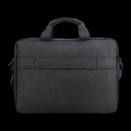 Lenovo Maleta Casual Topload T210 15.6" preta, vista traseira: bolso plano traseiro, alça acolchoada e gancho para alça