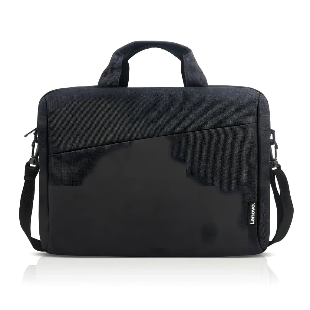 Lenovo Mala Casual Topload T210 15.6" Preto, vista frontal: alça superior, bolso dianteiro e alça tiracolo