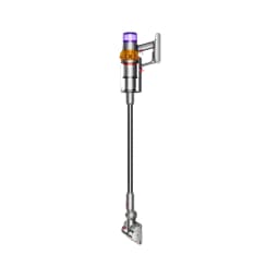 Dyson Aspirador V12 Detect Slim Absolute dourado, vista lateral completa: tubo extensível, ciclone dourado e cabeçote de chão
