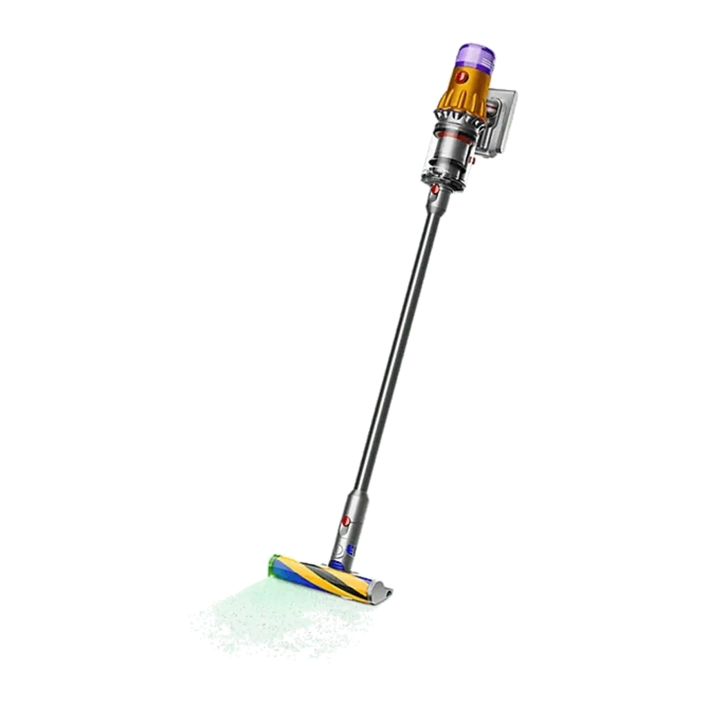 Dyson Aspirateur V12 Detect Slim Absolute or, accessoires: aspirateur en usage avec lumière laser et 7 accessoires inclus - Ítem1