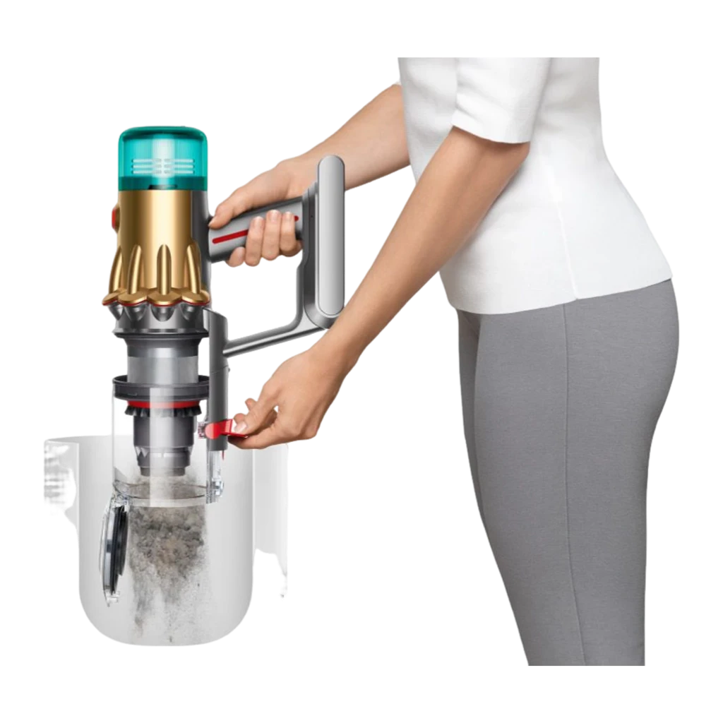Dyson Aspirateur V12 Detect Slim Absolute or, accessoires: aspirateur en usage avec lumière laser et 7 accessoires inclus - Ítem6