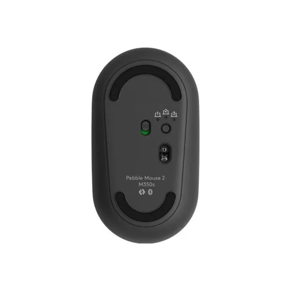 Logitech Pebble 2 Combo Graphite gris, vue de dessus: clavier compact à touches rondes et souris sans fil - Ítem4