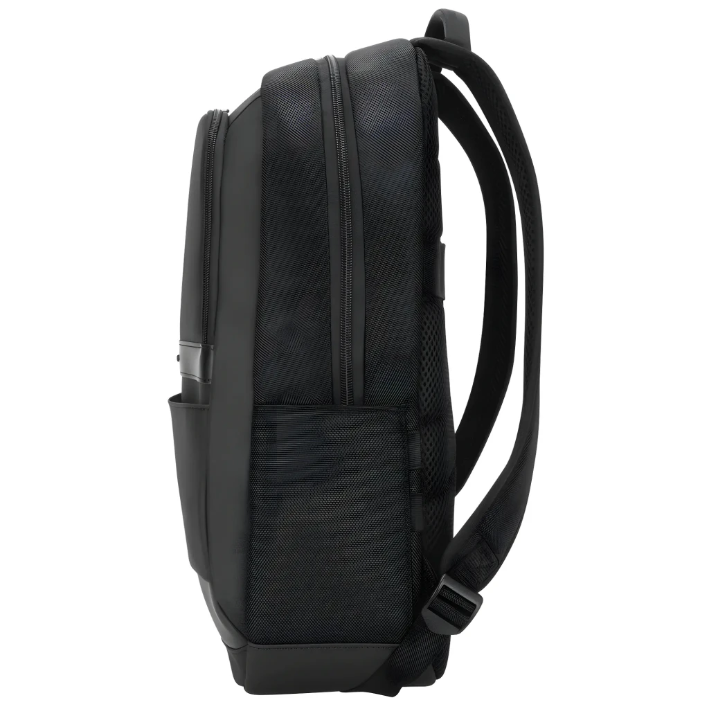 Targus Mochila TSB911GL 16 polegadas preto, vista frontal: compartimentos, fechos prateados e logo Targus - Item4