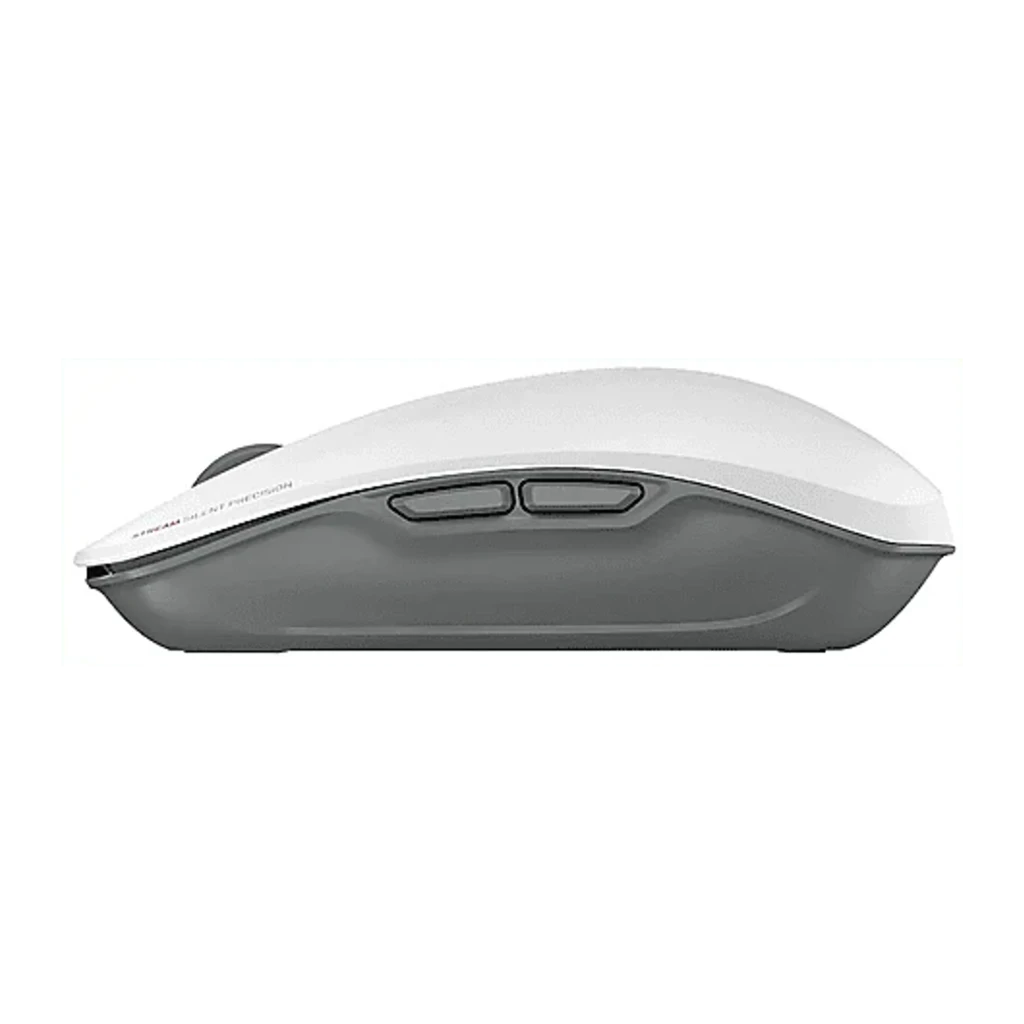 Cherry Stream Desktop Pale Gray gris, vue de dessus: clavier complet et souris sans fil gris clair avec accents gris - Ítem3