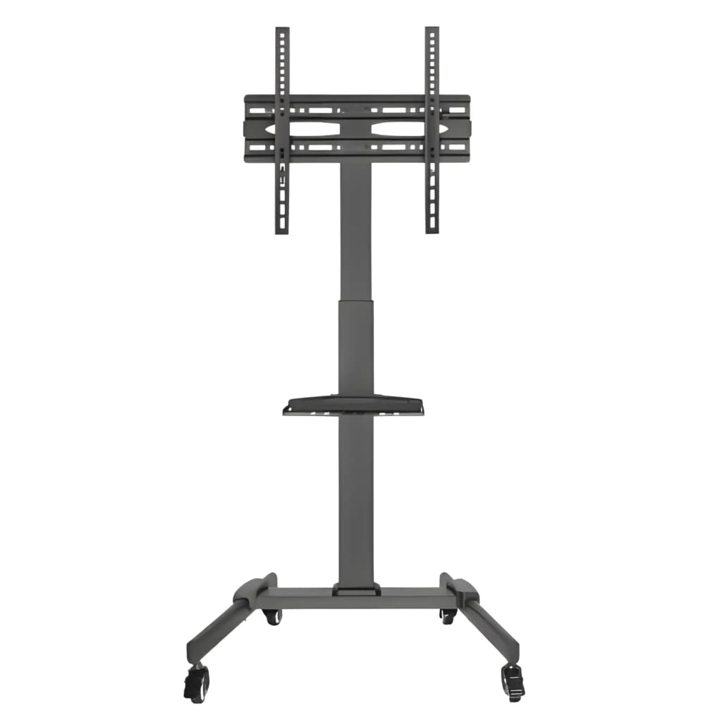 Fonestar Support TV STS-4244N Motorisé 32-65" Noir, vue de face: colonne, fixation, tablette et roulettes avec frein