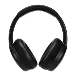 Panasonic RB-M600BE-K Preto, vista frontal: auscultadores over-ear com almofadas acolchoadas e arco sobre fundo escuro