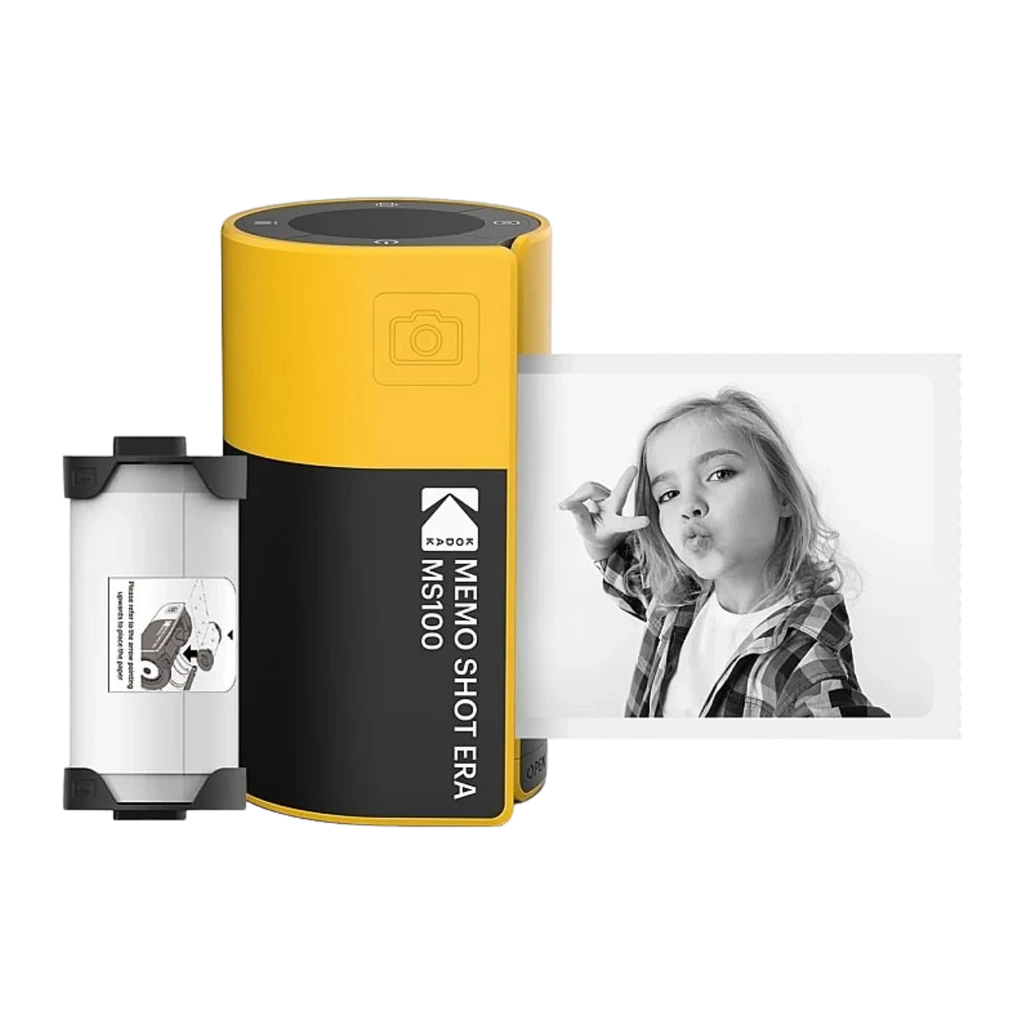 Kodak Memo Shot Era MS100 amarillo, kit con caja de 9 rollos: cámara, foto impresa en blanco y negro y packaging - Ítem4