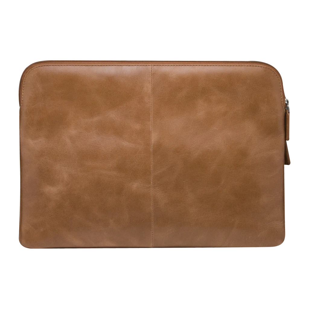 dbramante1928 Skagen Pro+ 35,6 cm Funda Bronceado, vista frontal: cuero bronceado con bolsillo exterior y cremallera plateada - Ítem2