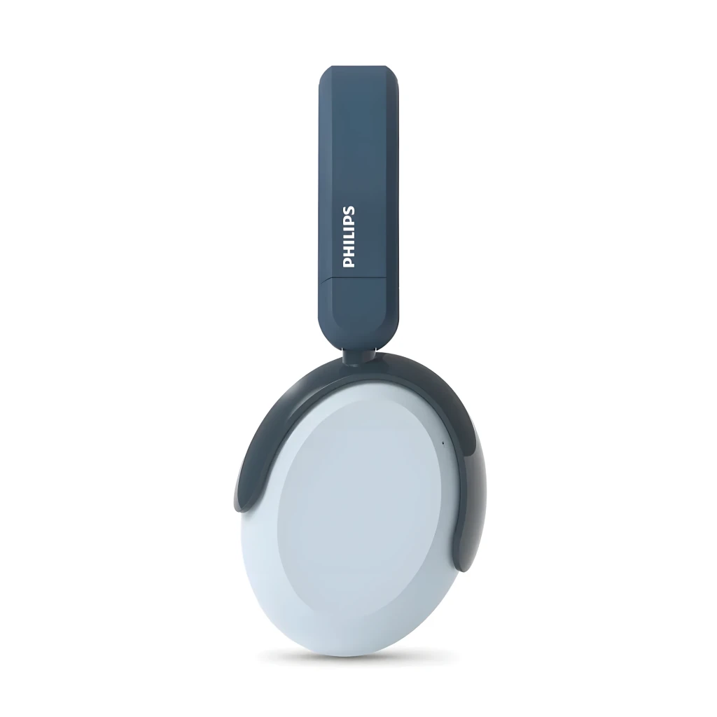 Philips Auriculares TAK5500RT Inalámbricos Bluetooth Azul, vista frontal en ángulo: diadema azul con logo Philips y - Ítem5