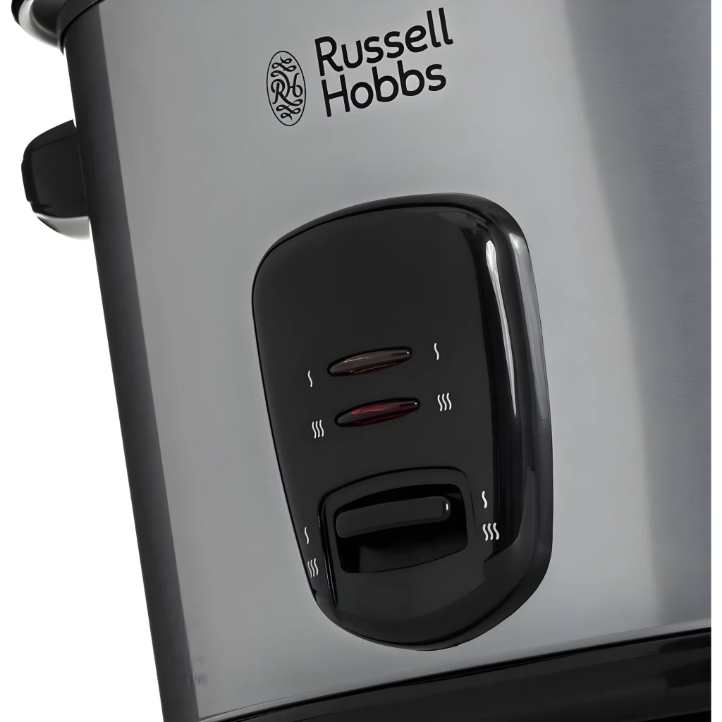 Russell Hobbs Cuiseur à riz 19750-56 1,8 L Acier inoxydable, vue de face: corps brossé, couvercle en verre et panneau de - Ítem4