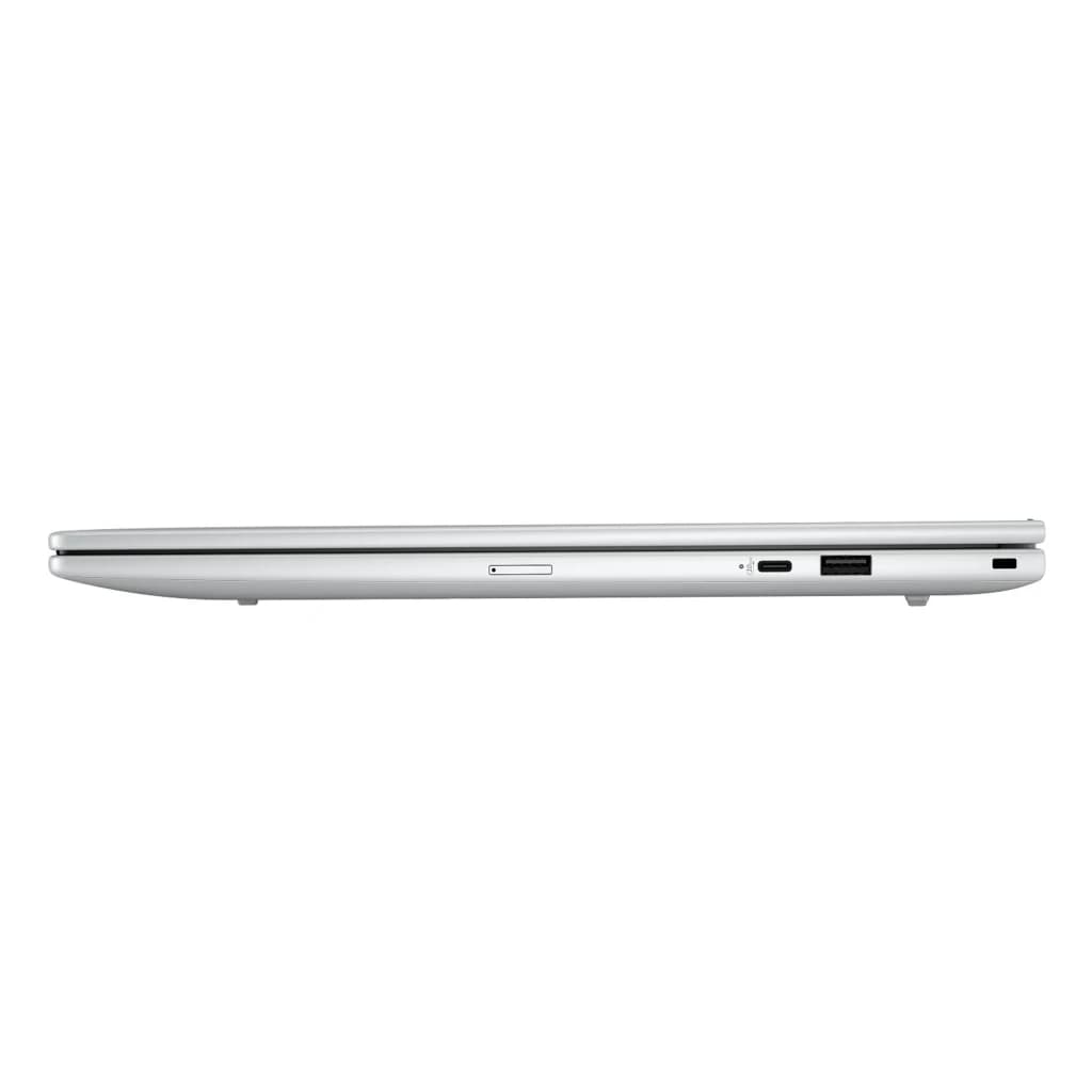 HP EliteBook 8 G1i 512GB Argent, vue latérale droite: ports USB-C, USB-A, slot SIM et verrou Kensington
