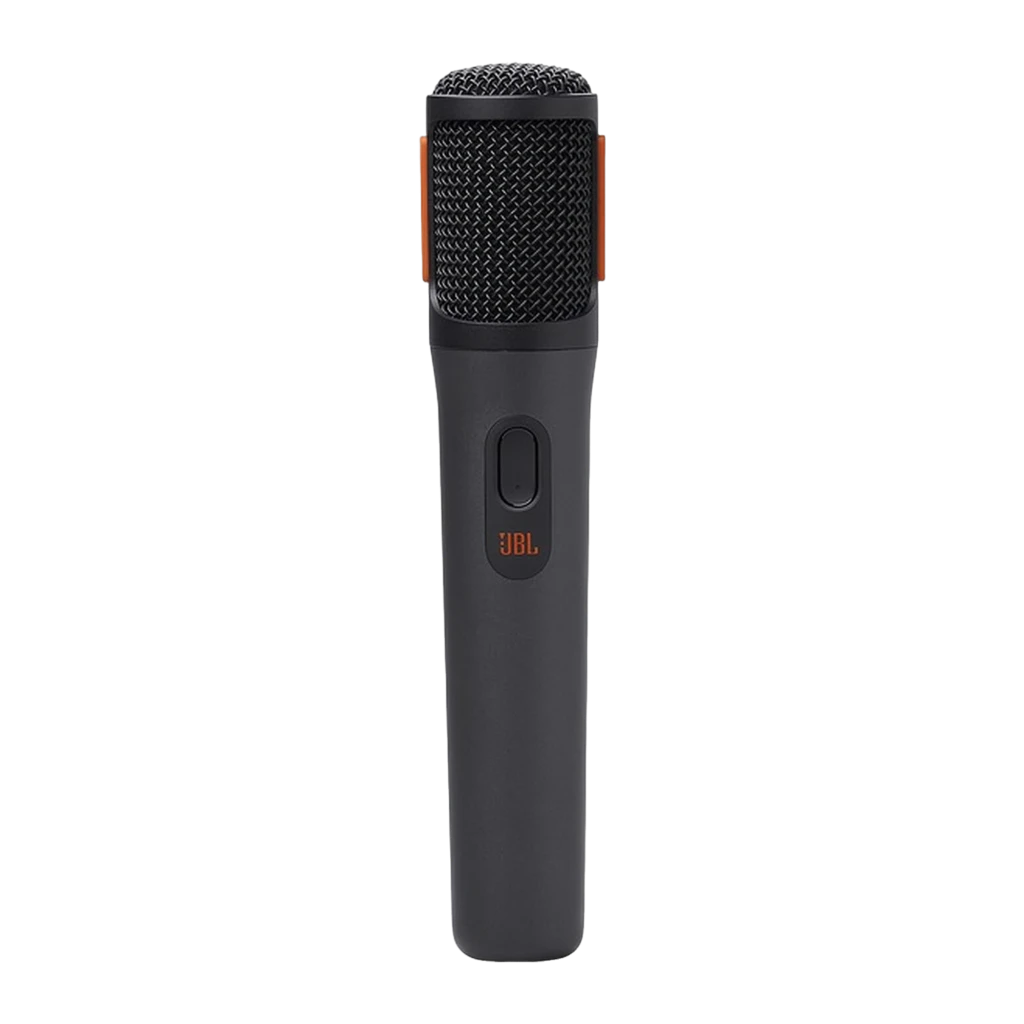 JBL PartyBox Wireless Mic preto, pack completo: dois microfones sem fio e receptor USB com detalhes laranja - Item2