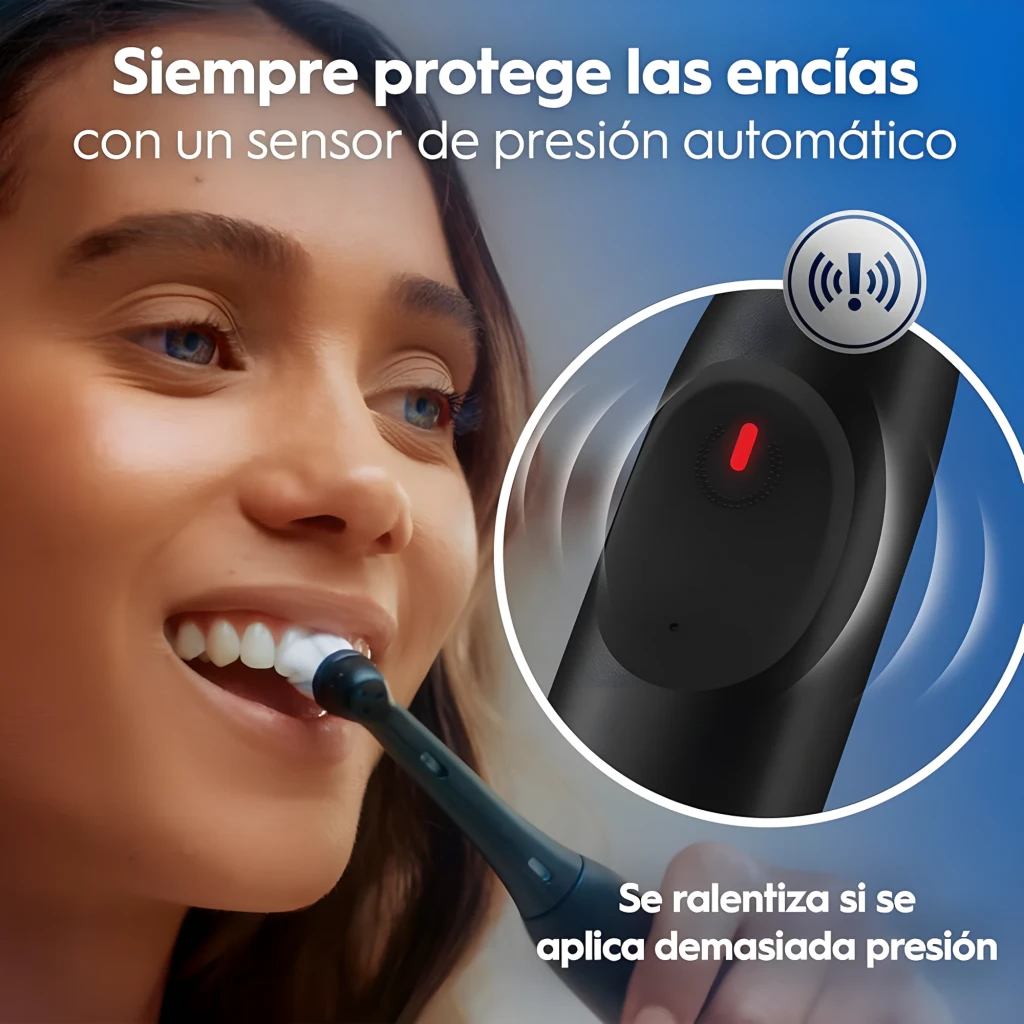 Oral-B iO Series 6 preto, vista conjunto: escova, base carregadora, estojo de viagem branco e cabeça de substituição - Item4