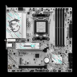MSI Placa base B840M Gaming Plus WiFi 6E blanc - vue principale