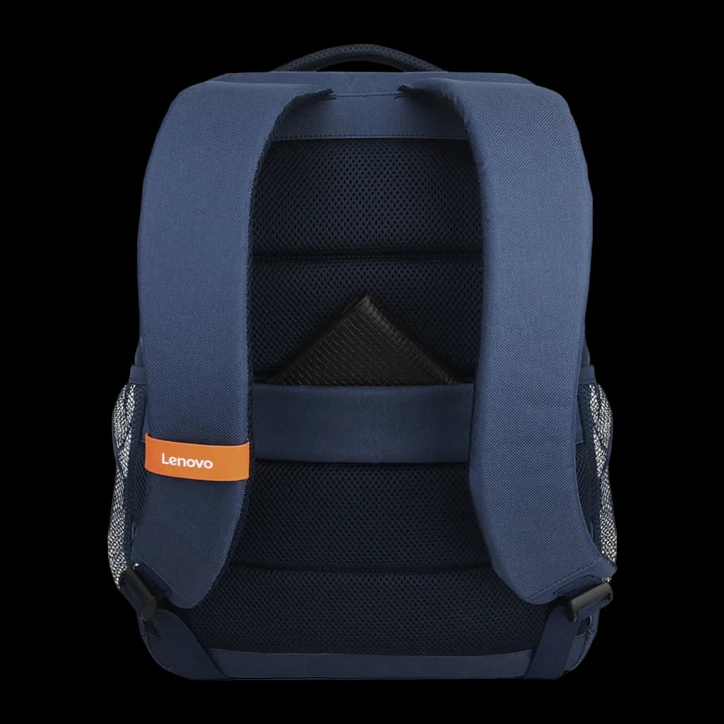 Lenovo Sac à dos Everyday B515 15.6 pouces Bleu, vue arrière: panneau rembourré en maille, bretelles ergonomiques et
