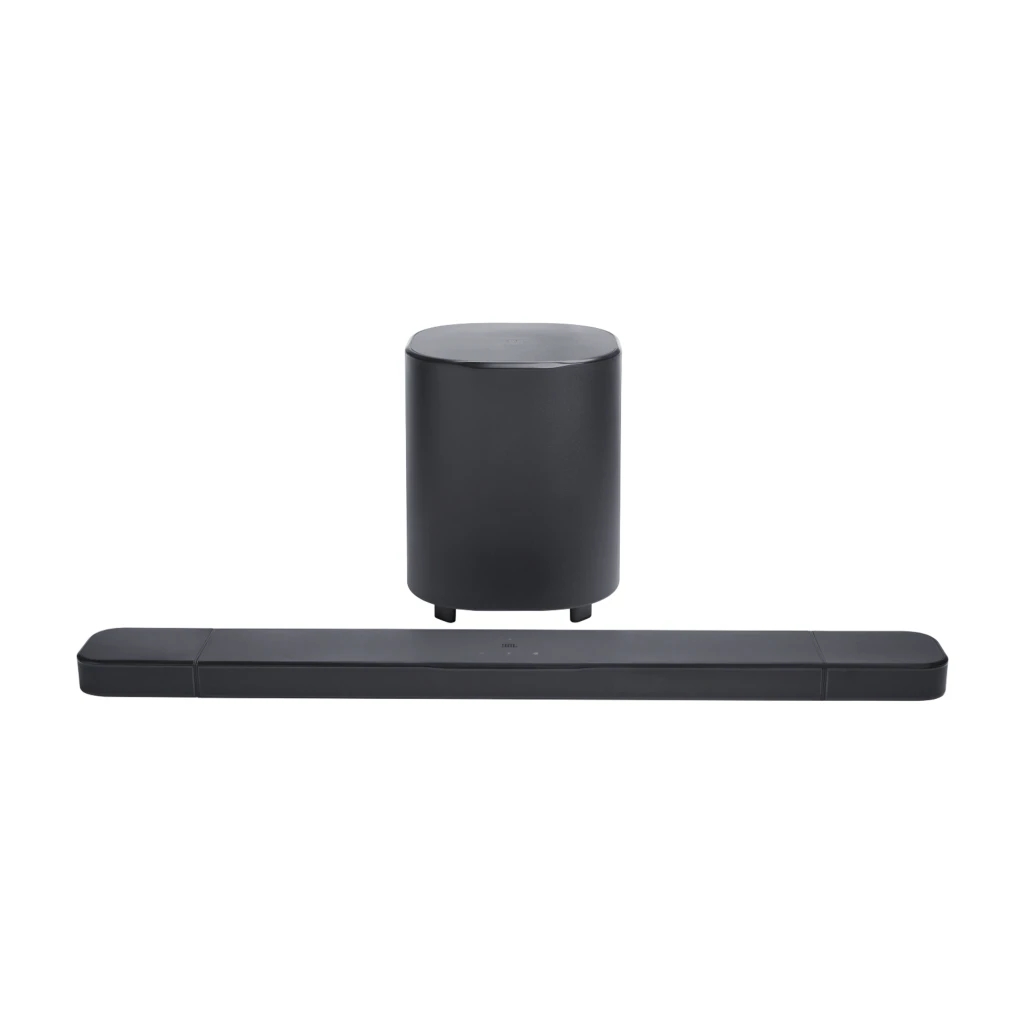 JBL Bar 800 MK2 7.1 noir, kit complet en perspective: barre, caisson sans fil, satellites amovibles et télécommande - Ítem1