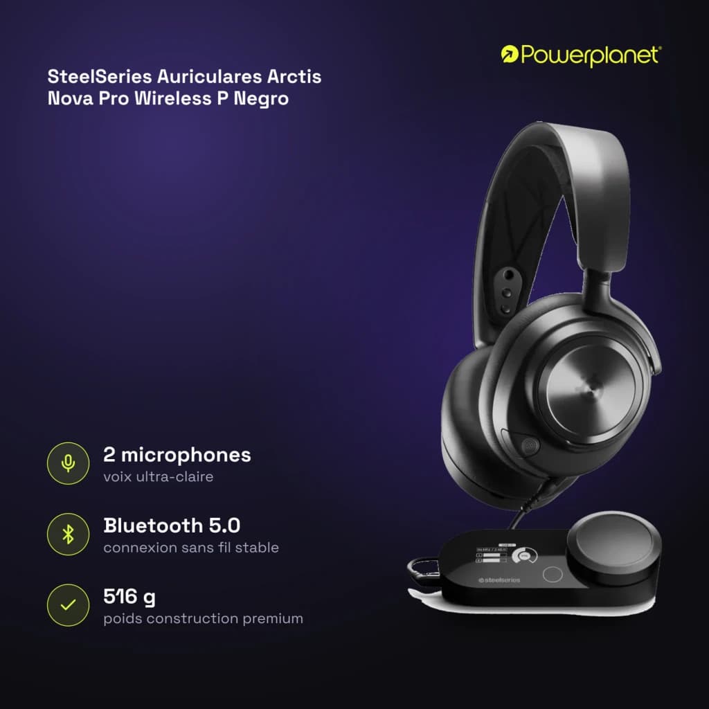 SteelSeries Auriculares Arctis Nova Pro Wireless P Negro - características