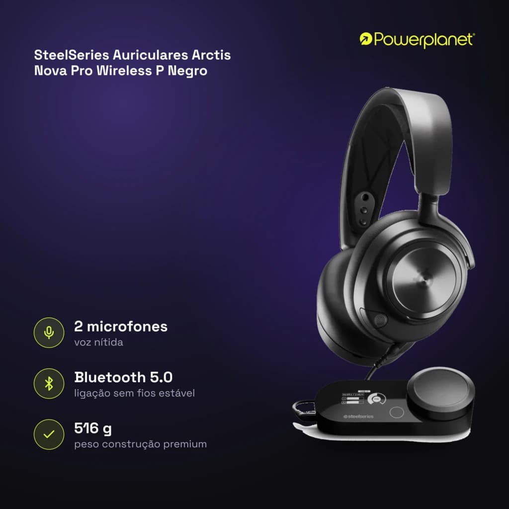 SteelSeries Auriculares Arctis Nova Pro Wireless P Negro - características