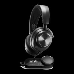 SteelSeries Arctis Nova Pro Wireless P preto, kit completo: headset sobre base DAC com ecrã e controlador de volume